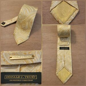 Donald J Trump Signature Collection Neck Tie Men’s Multicolor Paisley 100% Silk